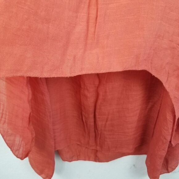 Rust Colored Double Layer Sheath Dress Size XL - Picture 6 of 11